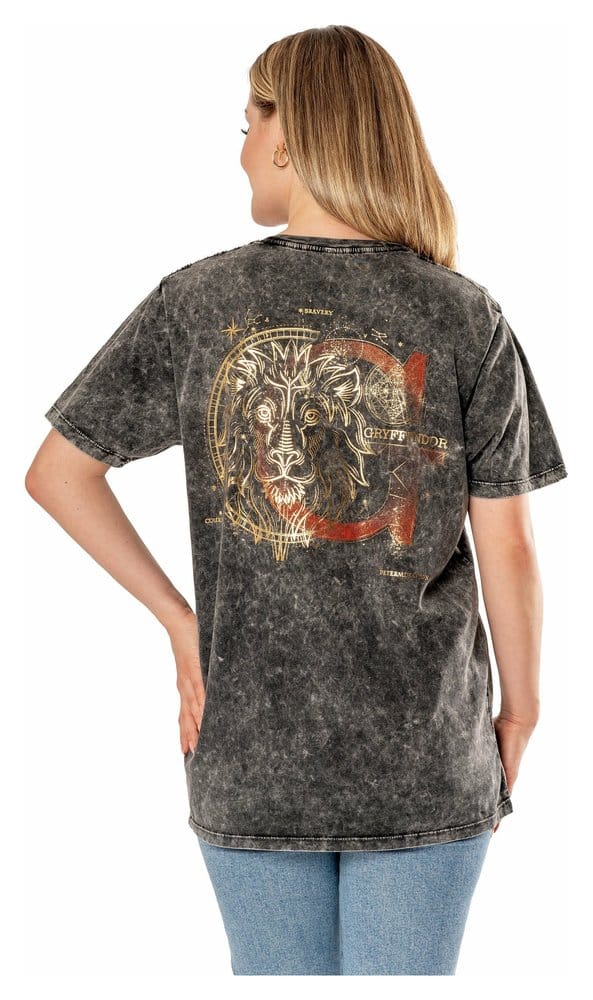 Harry Potter T-Shirt Acid Wash Gryffindor Größe L - Versand: 7 Tage nach Bestellung