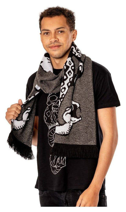 Harry Potter Schal Dark Arts Spell Long Length Grey - Versand: 7 Tage nach Bestellung