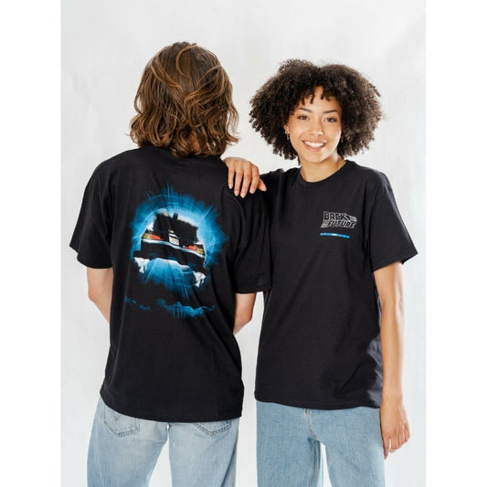 Zurück in die Zukunft T-Shirt Delorean Reverse Größe S - Versand: 7 Tage nach Bestellung
