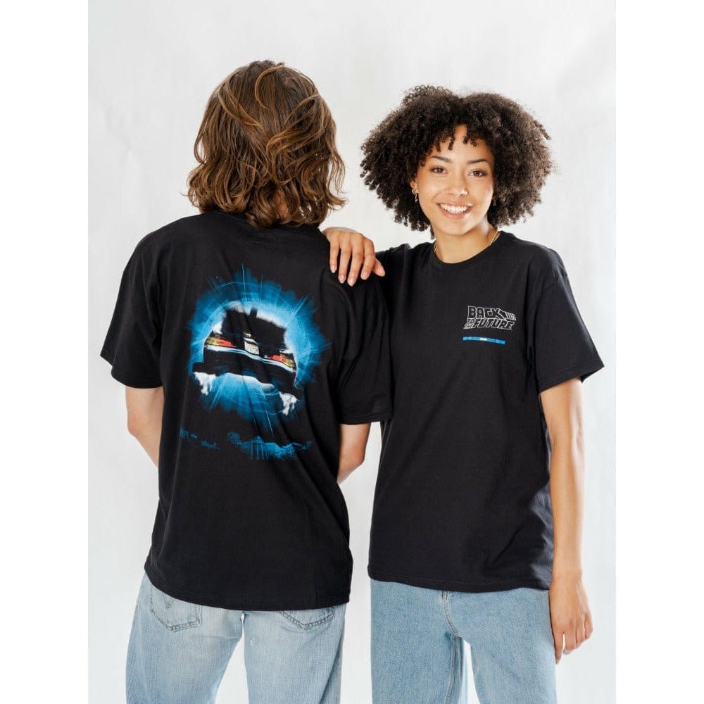 Zurück in die Zukunft T-Shirt Delorean Reverse Größe XXL - Versand: 7 Tage nach Bestellung