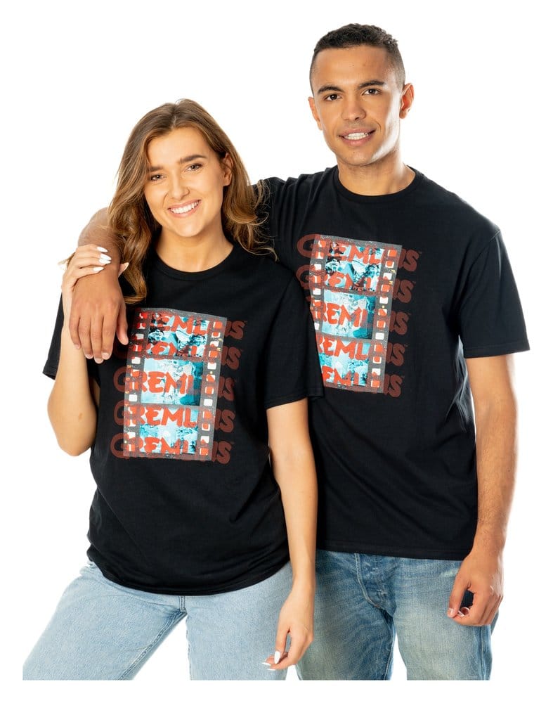 Gremlins T-Shirt Evil Reel Größe S - Versand: 7 Tage nach Bestellung