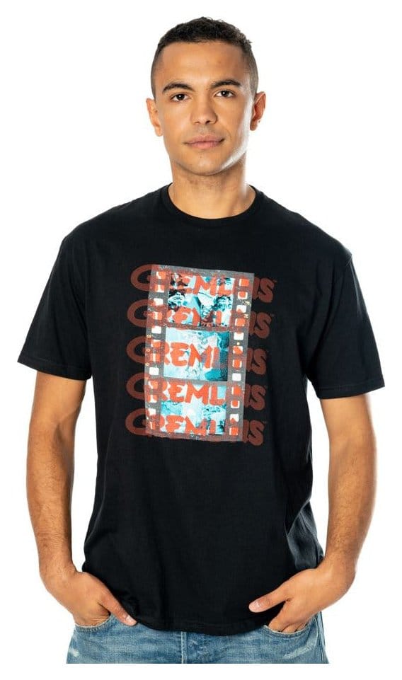 Gremlins T-Shirt Evil Reel Größe L - Versand: 7 Tage nach Bestellung