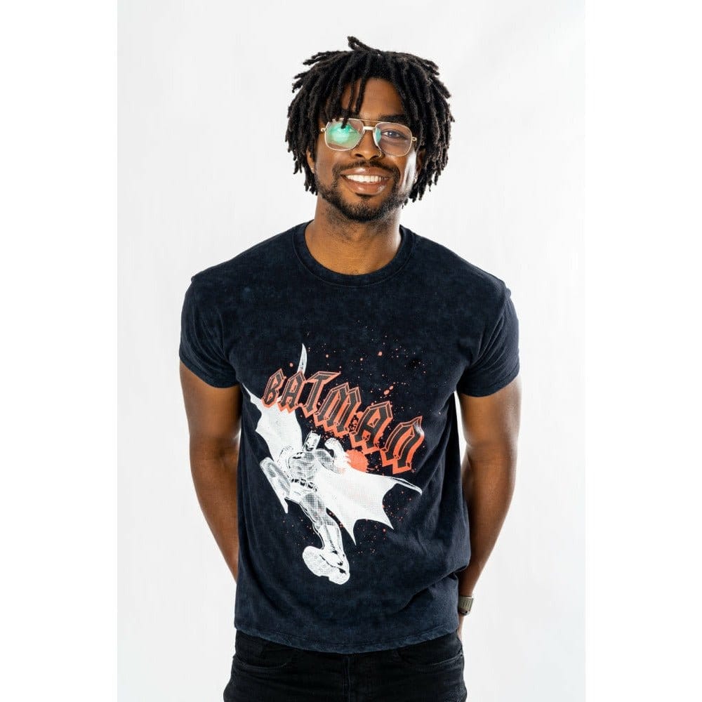 Batman T-Shirt Rock Acid Wash Größe XL - Versand: 7 Tage nach Bestellung