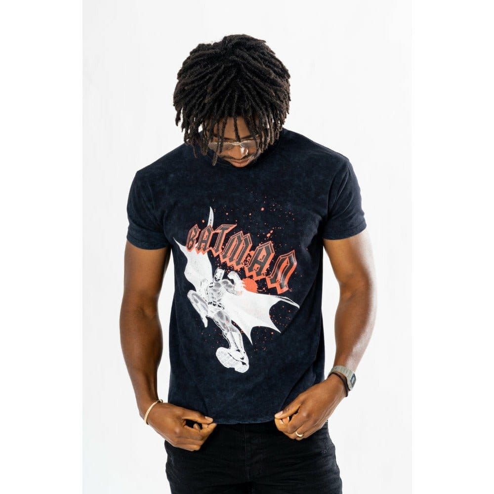 Batman T-Shirt Rock Acid Wash Größe L - Versand: 7 Tage nach Bestellung