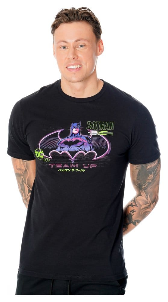 Batman T-Shirt Anime Matrix Grid Größe L - Versand: 7 Tage nach Bestellung