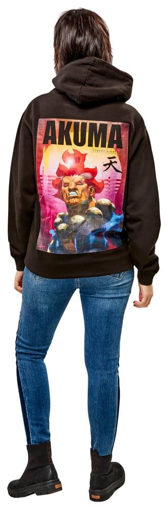 Street Fighter Kapuzenpullover Akuma Reverse Größe XXL - Versand: 7 Tage nach Bestellung