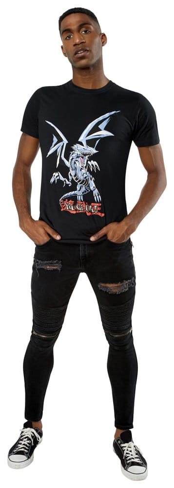 Yu-Gi-Oh! T-Shirt Blue Eyes White Dragon Größe M - Versand: 7 Tage nach Bestellung