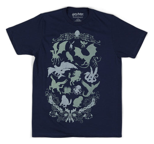 Harry Potter T-Shirt Magical Creatures Field Guide Größe M - Versand: 7 Tage nach Bestellung