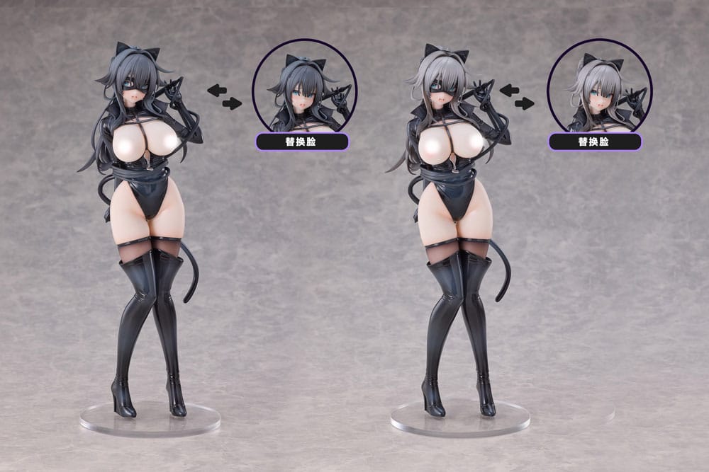 Original Character PVC Statuen 2er-Set 1/6 Cat Woman Happy-chan DX Ver. 27 cm   - Preorder - ETA: 25.07.2026