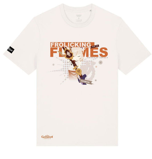 Genshin Impact T-Shirt Yoimiya Frolicking Flames Größe S - Versand: 5-7 Tage nach Bestellung