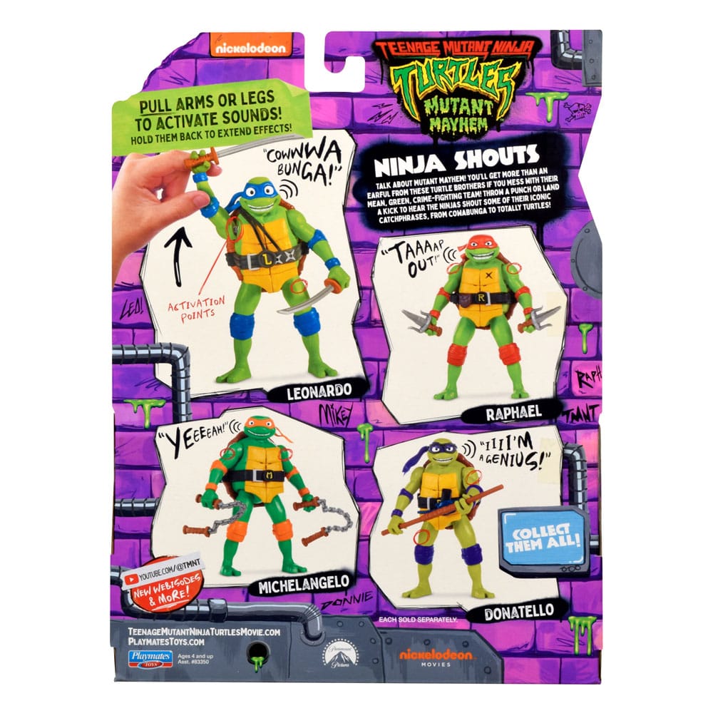 Teenage Mutant Ninja Turtles: Mutant Mayhem Ninja Shouts Action Figuren 15 cm Sortiment (8) - Preorder - ETA: 25.11.2025