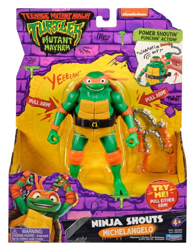 Teenage Mutant Ninja Turtles: Mutant Mayhem Ninja Shouts Actionfigur Michelangelo - Preorder - ETA: 25.09.2026