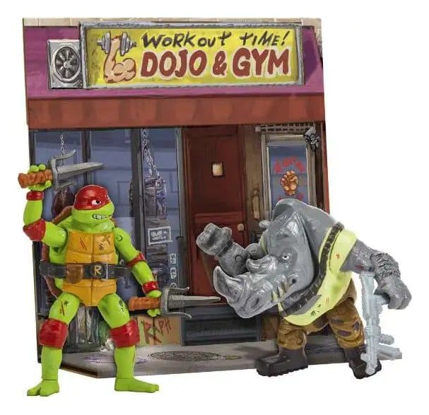 Teenage Mutant Ninja Turtles: Mutant Mayhem Battle Pack Actionfiguren Raphael vs. Rocksteady 11 cm - Preorder - ETA: 25.09.2026