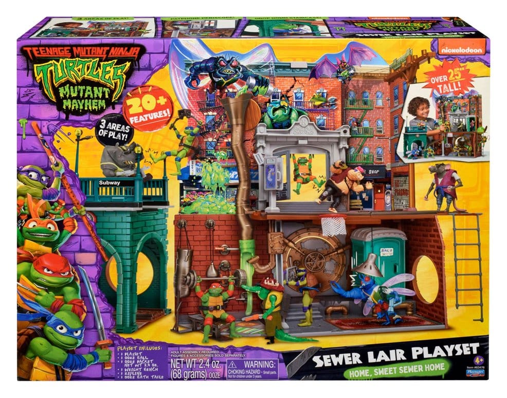 Teenage Mutant Ninja Turtles: Mutant Mayhem Spielset Sewer Lair New Version - Preorder - ETA: 25.09.2026