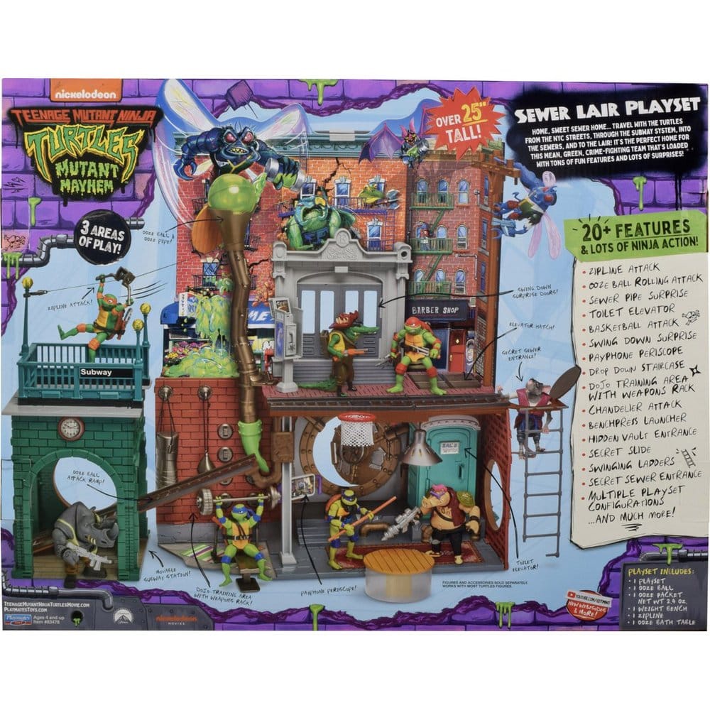 Teenage Mutant Ninja Turtles: Mutant Mayhem Spielset Sewer Lair New Version - Preorder - ETA: 25.09.2026