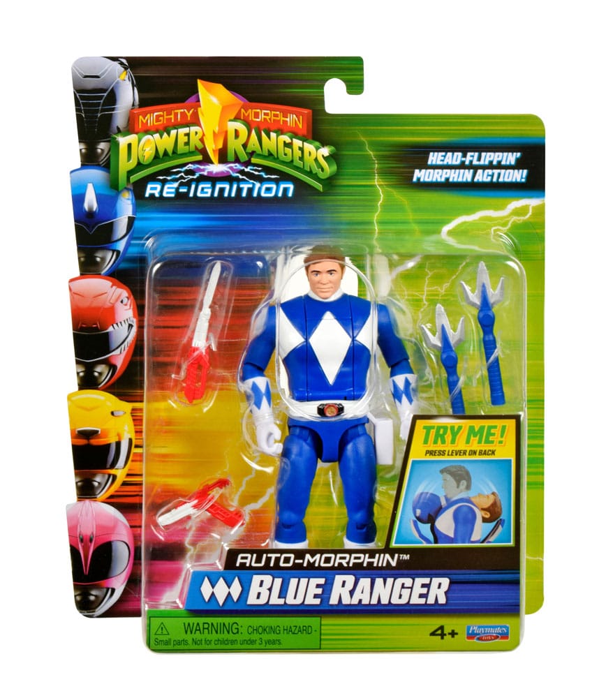 Power Rangers Actionfigur Auto-Morphin Blue Ranger 12 cm - Preorder - ETA: 24.10.2025