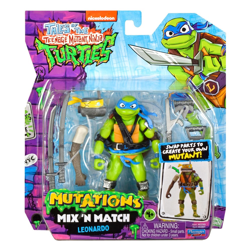 Die Abenteuer der Teenage Mutant Ninja Turtles Mix 'n Match Actionfigur Leonardo 12 cm - Versand: 5-7 Tage nach Bestellung