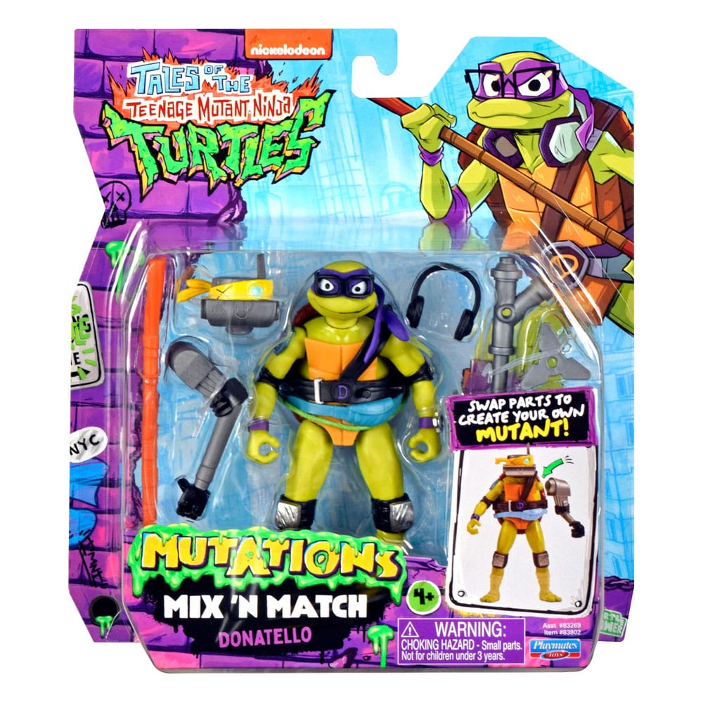 Die Abenteuer der Teenage Mutant Ninja Turtles Mix 'n Match Actionfigur Donatello 12 cm - Versand: 5-7 Tage nach Bestellung