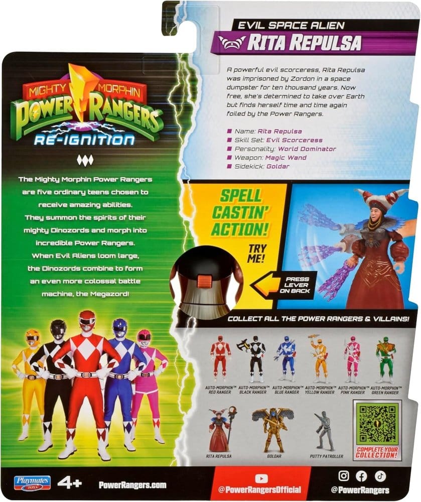 Power Rangers Evil Space Alien Actionfigur Rita Repulsa 13 cm - Preorder - ETA: 28.12.2026