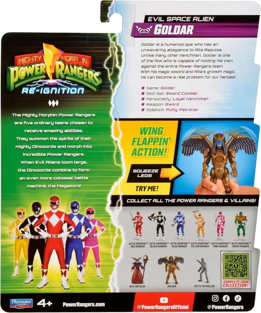 Power Rangers Evil Space Alien Actionfigur Goldar 13 cm - Preorder - ETA: 28.12.2026