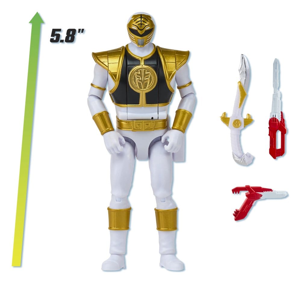 Power Rangers Auto-Morphin Actionfigur White Ranger 15 cm - Preorder - ETA: 28.12.2026