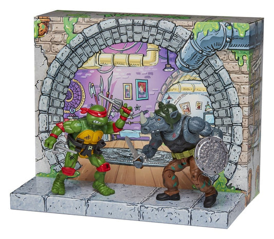 Teenage Mutant Ninja Turtles: Remastered Actionfiguren Raphael vs. Rocksteady - Preorder - ETA: 08.09.2026