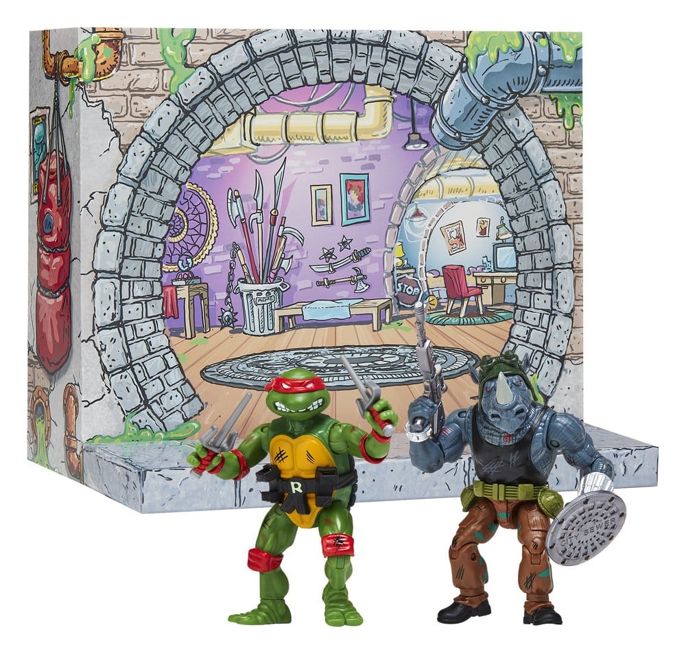 Teenage Mutant Ninja Turtles: Remastered Actionfiguren Raphael vs. Rocksteady - Preorder - ETA: 08.09.2026