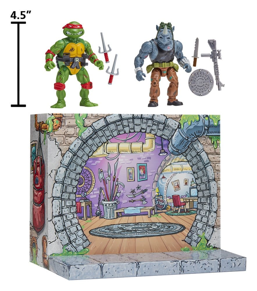 Teenage Mutant Ninja Turtles: Remastered Actionfiguren Raphael vs. Rocksteady - Preorder - ETA: 08.09.2026