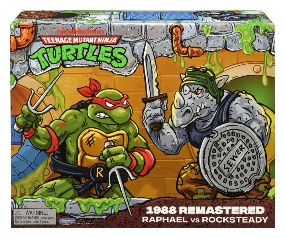 Teenage Mutant Ninja Turtles: Remastered Actionfiguren Raphael vs. Rocksteady - Preorder - ETA: 08.09.2026