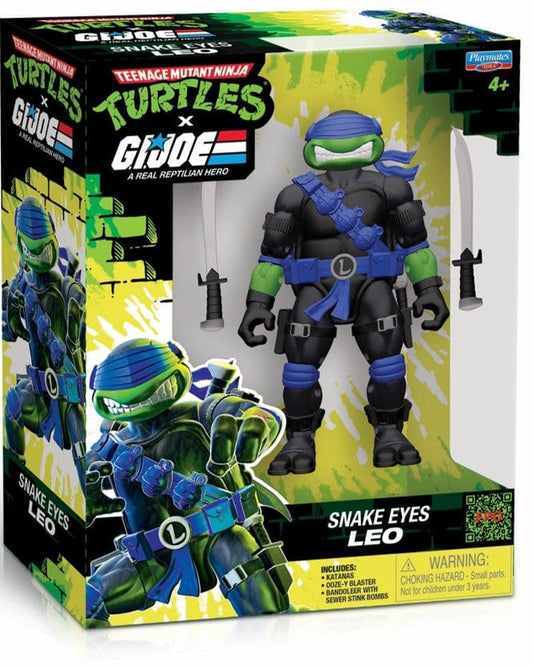 Teenage Mutant Ninja Turtles x G.I. Joe Crossover Classics Actionfigur Leonardo x Snake Eyes 12 cm - Versand: 7 Tage nach Bestellung