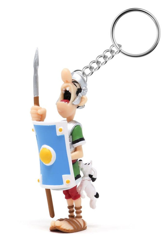 Asterix Schlüsselanhänger Römer von Idefix gebissen - Versand: 7 Tage nach Bestellung