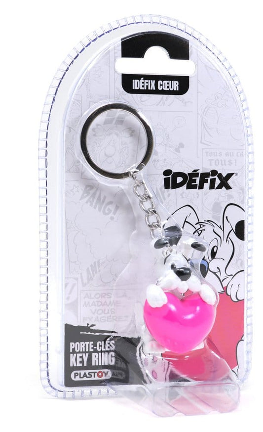 Asterix Schlüsselanhänger Idefix Rosa Herz (Blister) - Versand: 7 Tage nach Bestellung