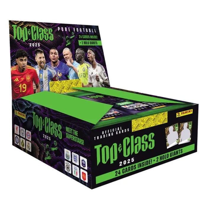 FIFA Top Class 2025 Trading Cards Fat Packs Display (10) - Versand: 5-7 Tage nach Bestellung