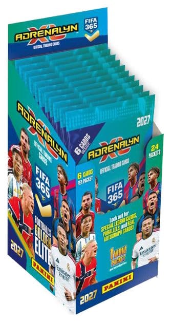 FIFA 365 Adrenalyn XL 2027 Trading Cards Flow Pack Display (24) - Preorder - ETA: 23.10.2026