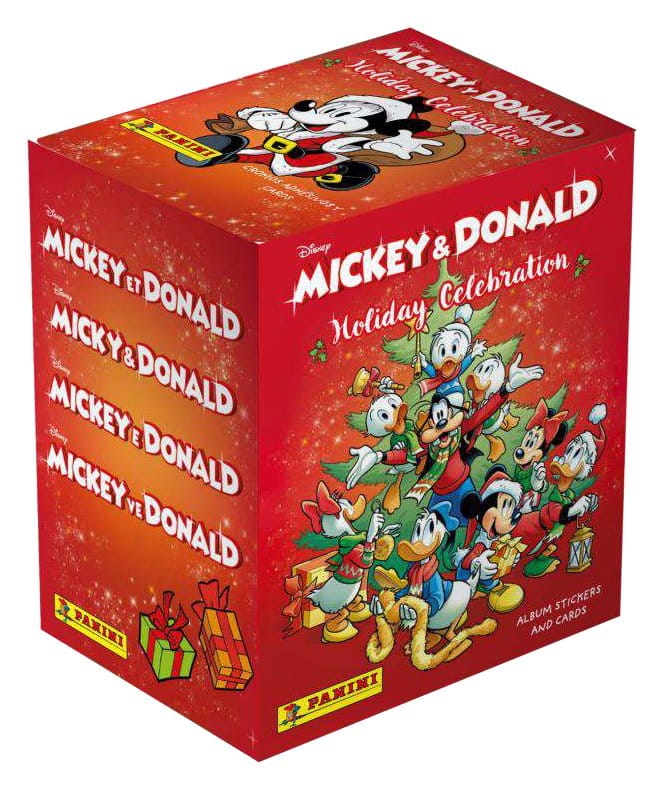 Mickey & Donald Holiday Celebration Sticker & Trading Card Collection Box (36) - Preorder - ETA: 27.10.2026