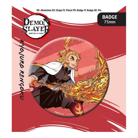 Demon Slayer: Kimetsu no Yaiba Ansteck-Button Kyojuro Rengoku - Versand: 7 Tage nach Bestellung