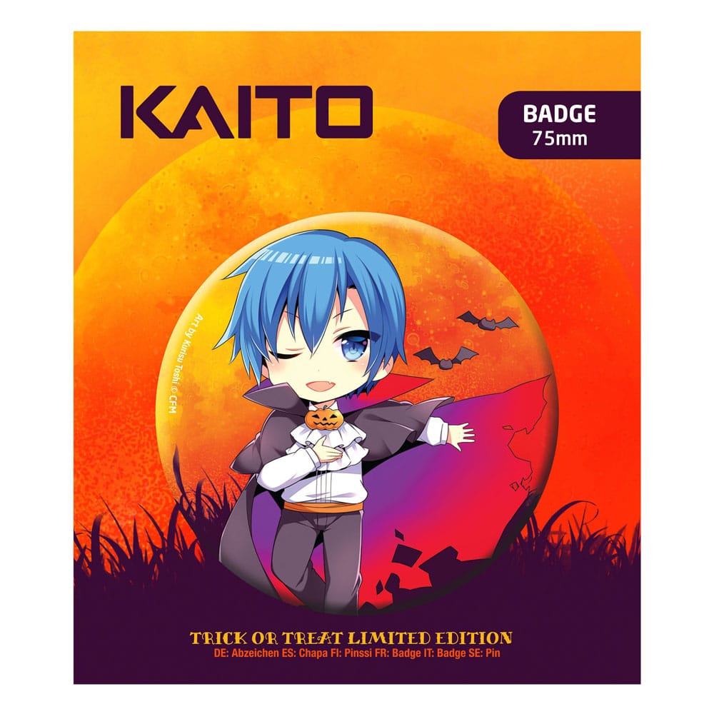 Hatsune Miku Ansteck-Button Halloween Limited Edition Kaito - sofort lieferbar