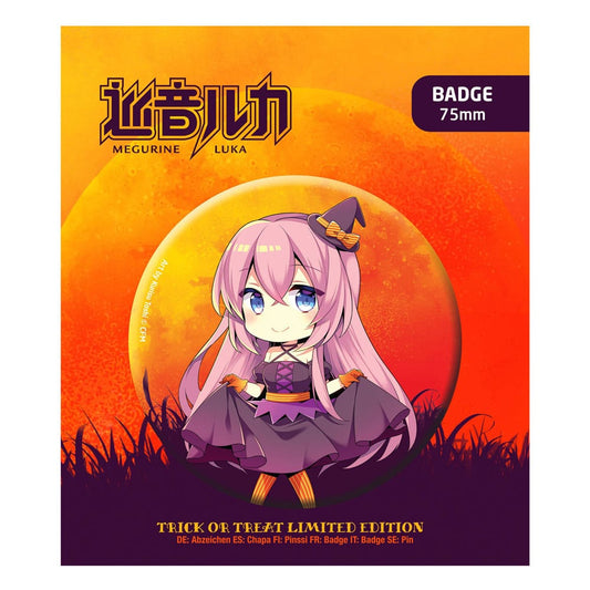 Hatsune Miku Ansteck-Button Halloween Limited Edition Megurine Luka - Versand: 5-7 Tage nach Bestellung