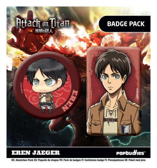 Attack on Titan Anstecker 2er-Pack Eren Jaeger - Preorder - ETA: 25.01.2027