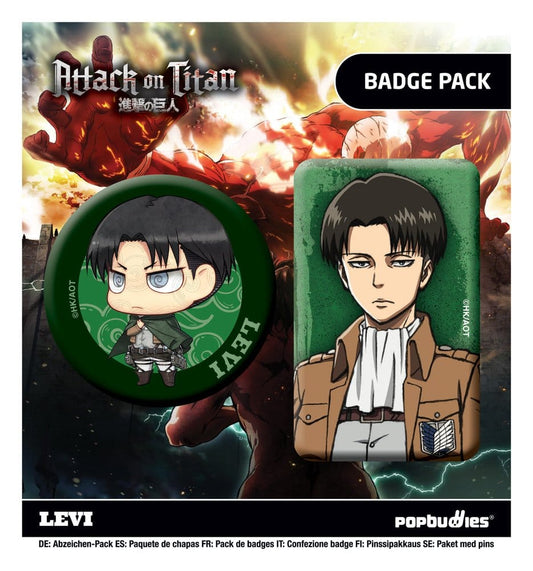 Attack on Titan Anstecker 2er-Pack Levi - Preorder - ETA: 25.01.2027