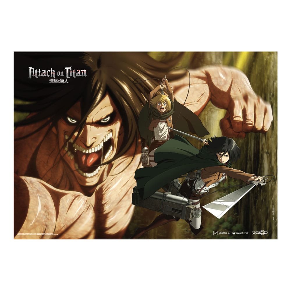 Attack On Titan Fabric Poster Attack Titan 84 x 118 cm - Versand: 5-7 Tage nach Bestellung