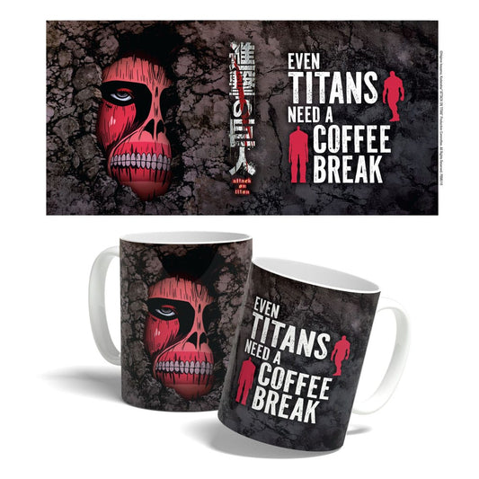Attack on Titan Tasse Titan Coffee Break Time 325 ml     - Versand: 5-7 Tage nach Bestellung