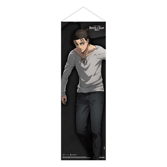Attack on Titan Slim Wandrolle Eren Jaeger 30 x 90 cm - Versand: 5-7 Tage nach Bestellung