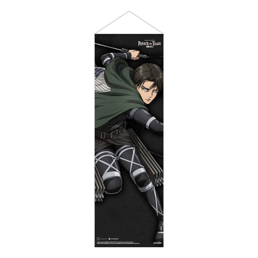 Attack on Titan Slim Wandrolle Levi 30 x 90 cm - Preorder - ETA: 31.10.2025
