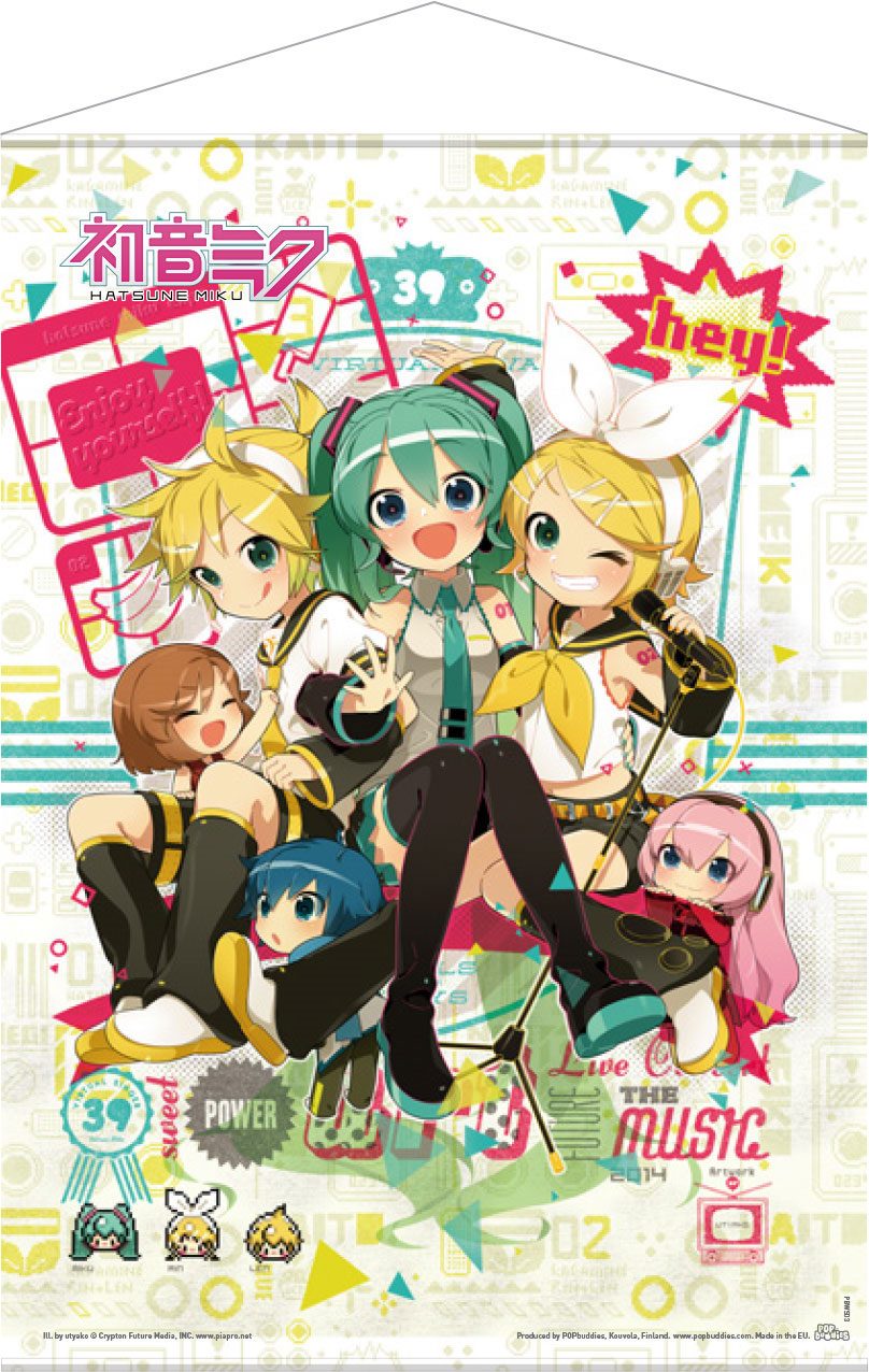 Vocaloid Wandrolle Hey! Piapro Characters 50 x 70 cm - Versand: 7 Tage nach Bestellung