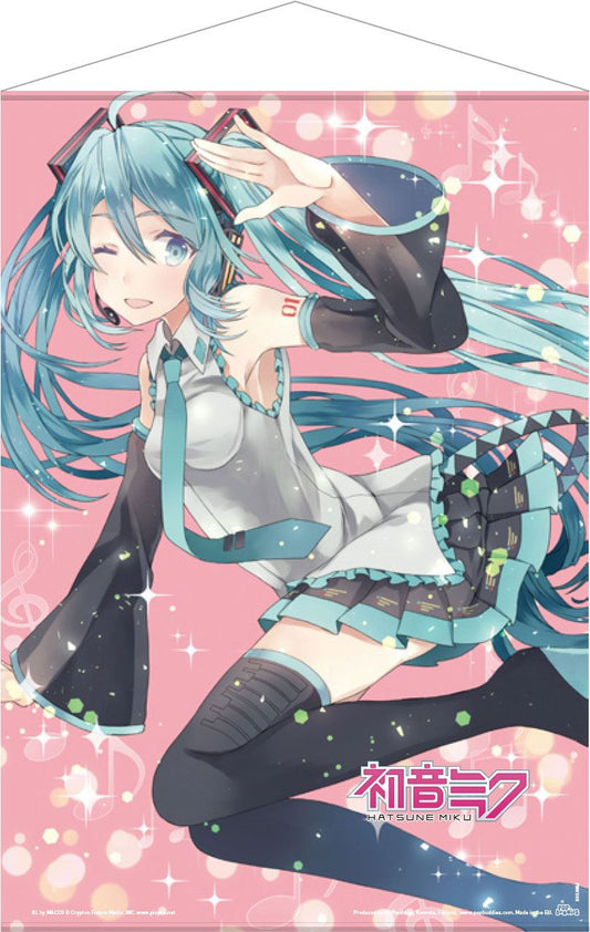 Hatsune Miku Wandrolle Pink Glitter Miku 50 x 70 cm - Versand: 5-7 Tage nach Bestellung