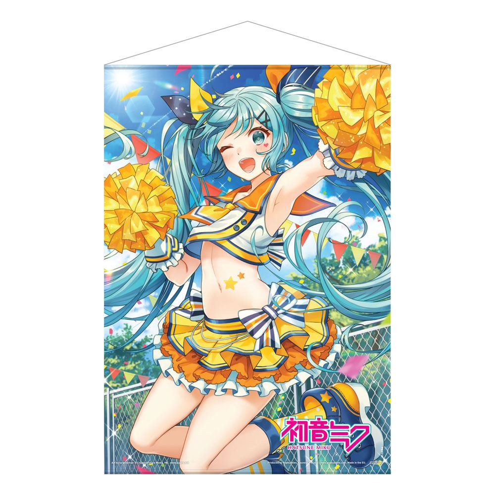 Hatsune Miku Wandrolle Cheerleader (Summer) 50 x 70 cm - Versand: 5-7 Tage nach Bestellung