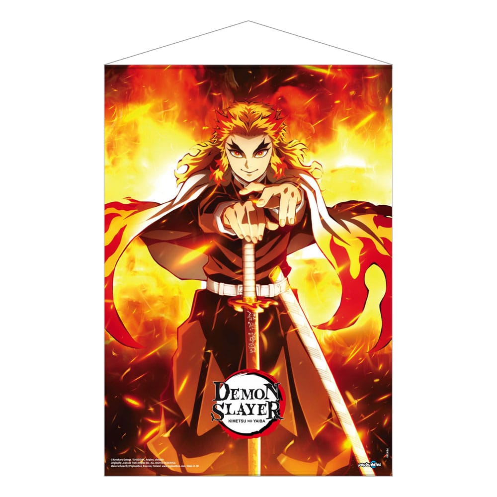 Demon Slayer: Kimetsu no Yaiba Wandrolle Kyojuro Rengoku 50 x 70 cm - Preorder - ETA: 31.10.2025