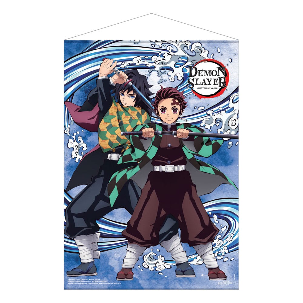 Demon Slayer: Kimetsu no Yaiba Wandrolle Tanjiro Kamado and Giyu Tomioka Water Breathing 50 x 70 cm - Versand: 5-7 Tage nach Bestellung
