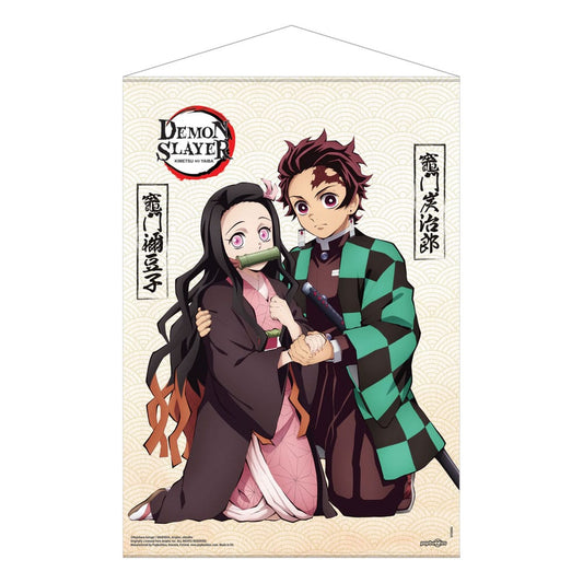 Demon Slayer: Kimetsu no Yaiba Wandrolle Tanjiro & Nezuko Kamado 50 x 70 cm - Versand: 5-7 Tage nach Bestellung